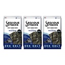 Searious Snacks Crispy Seaweed Snacks Pack of 3 (4g x 3)  Sea Sàlt , Kimchi , Chili & Lime , Wasabi (Flavour as per choice) Image