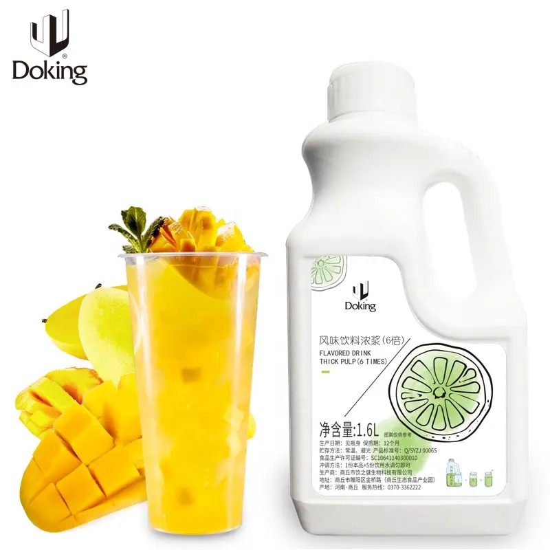 Doking Mango Flavour Natural Fruit Juice Thick Concentrate - 1.6 Litres Image