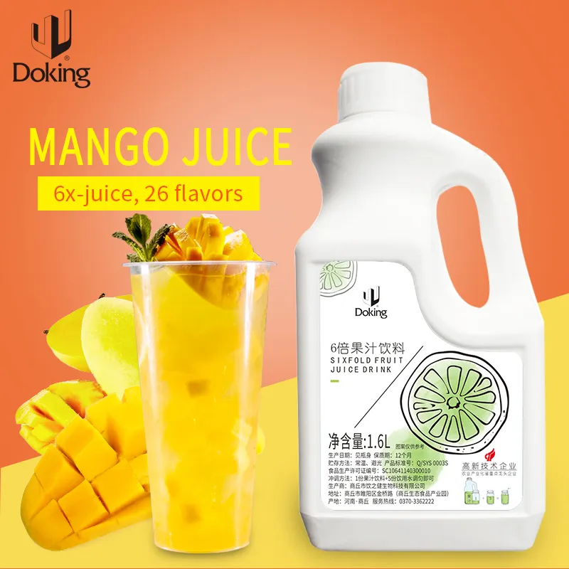 Doking Mango Flavour Natural Fruit Juice Thick Concentrate - 1.6 Litres Image
