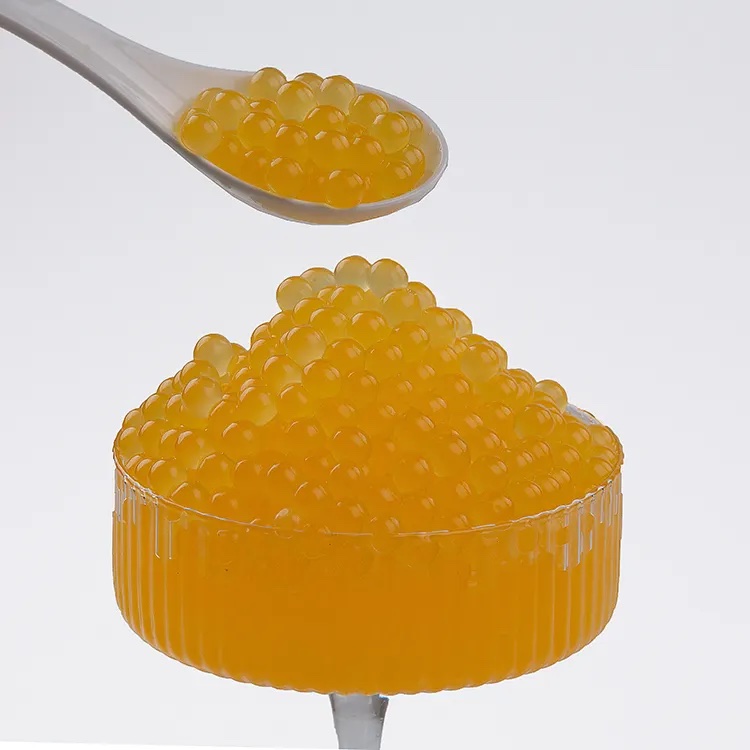 Popping Boba Pearl for Bubble Tea Mango Flavour 1.3 Kg Image