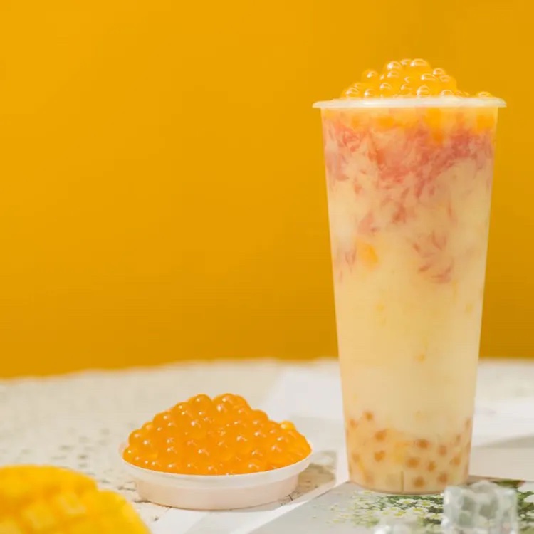 Popping Boba Pearl for Bubble Tea Mango Flavour 1.3 Kg Image