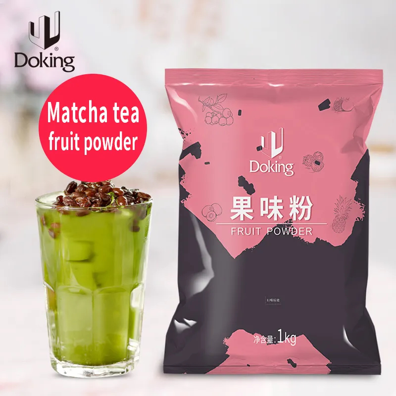 Doking Boba Bubble Tea Powder - Matcha Tea Premium Quality Flavour - 1 Kg Image