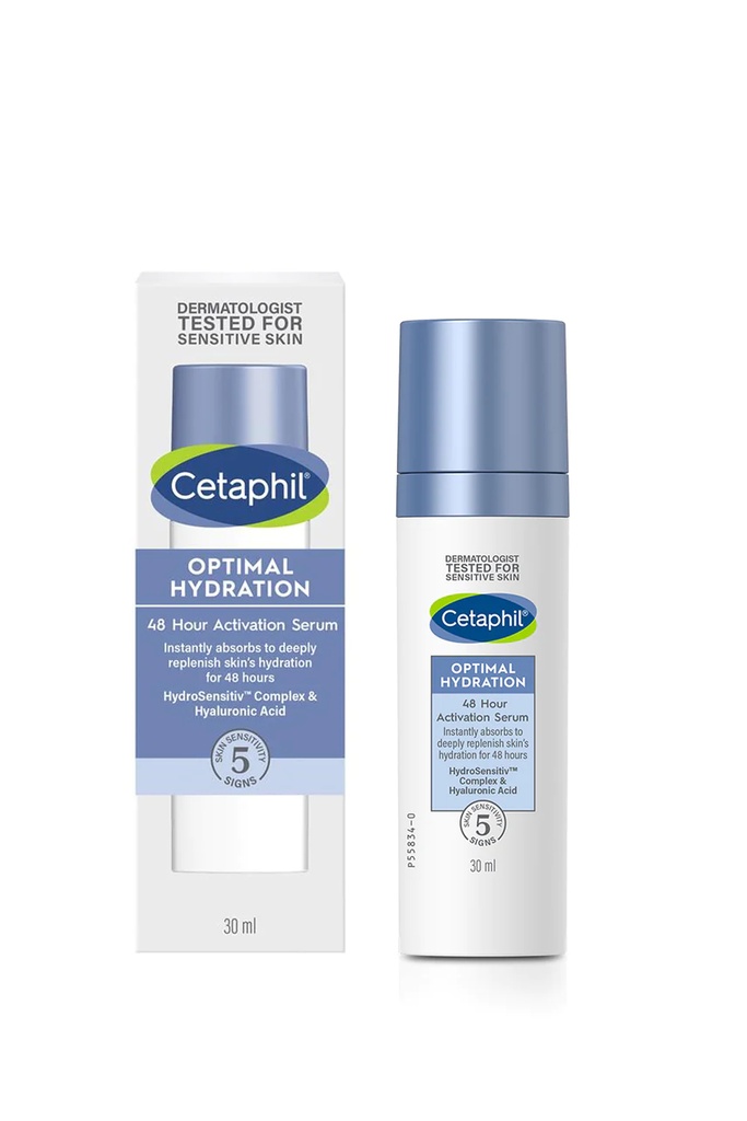 Cetaphil Optimal Hydration 48H Activation Serum - Deep Hydration Serum for Sensitive Skin 30ml Image