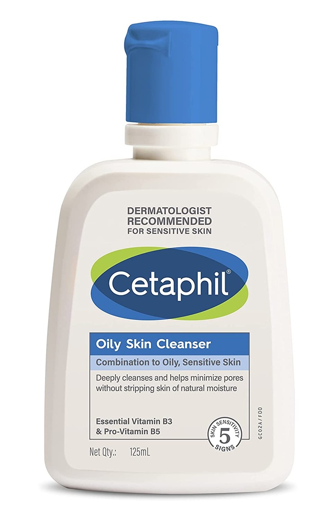 Cetaphil Oily Skin Cleanser - Oil Control Face Wash for Oily, Acne Prone Skin 125ml Image