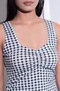 BASEMARK Gingham Check Bodycon Dress FOR WOMEN Image