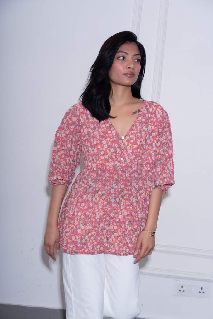 BASEMARK FLORAL TOP FOR WOMEN Image