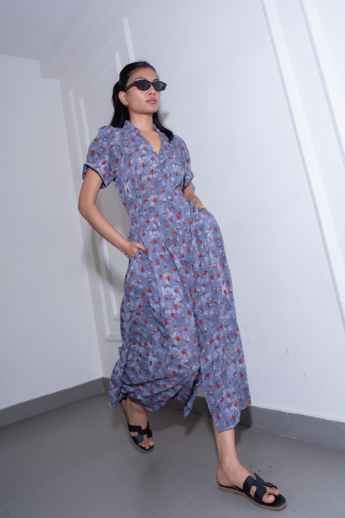 BASEMARK CHIFFON SHIRT DRESS FOR WOMEN Image