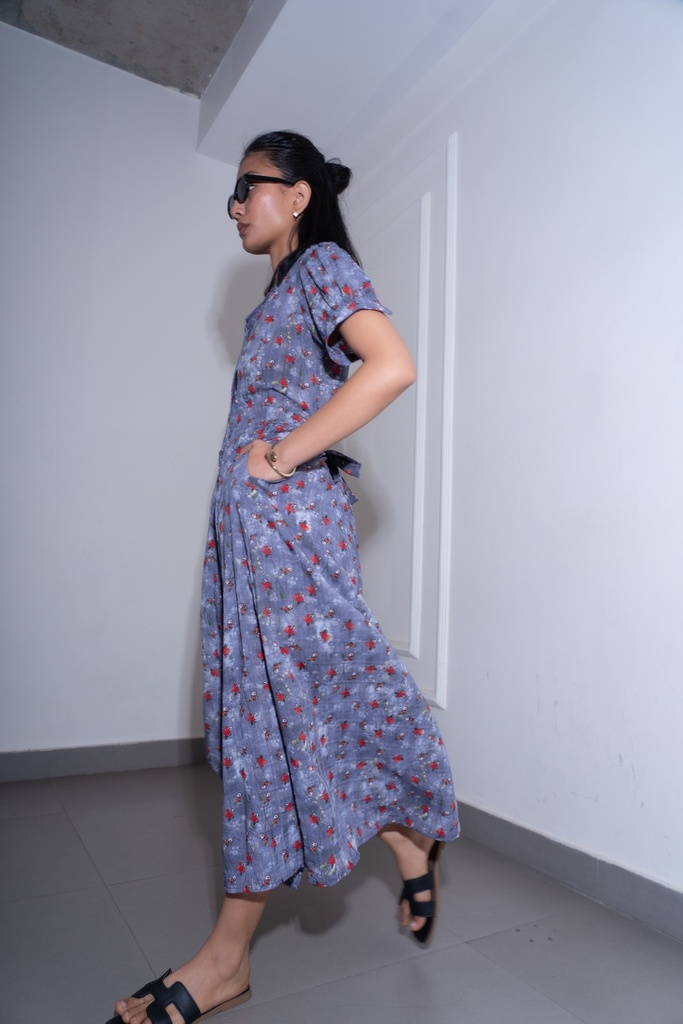 BASEMARK CHIFFON SHIRT DRESS FOR WOMEN Image