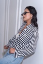 BASEMARK STRIPE SHIRT BOW PRINT Image