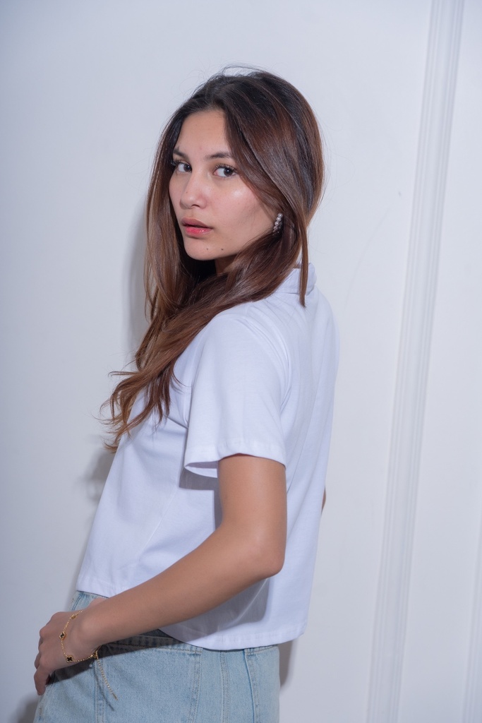 BASEMARK COLLAR NECK T-SHIRT FOR WOMEN Image