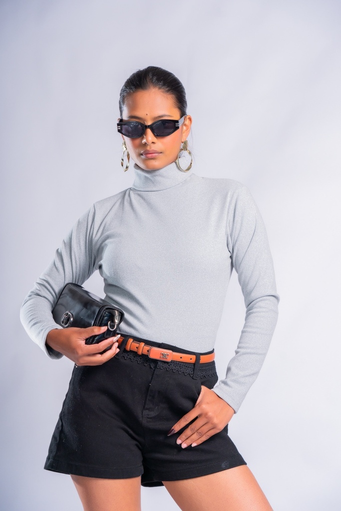 BASEMARK HIGH NECK TEE FOR WOMEN Image