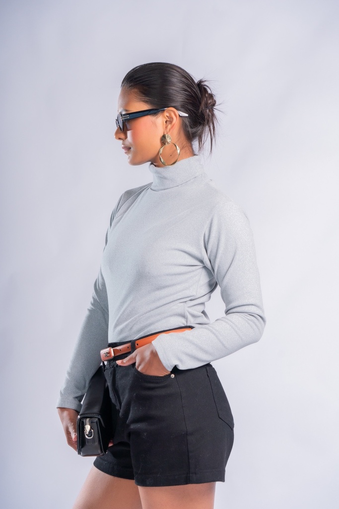 BASEMARK HIGH NECK TEE FOR WOMEN Image