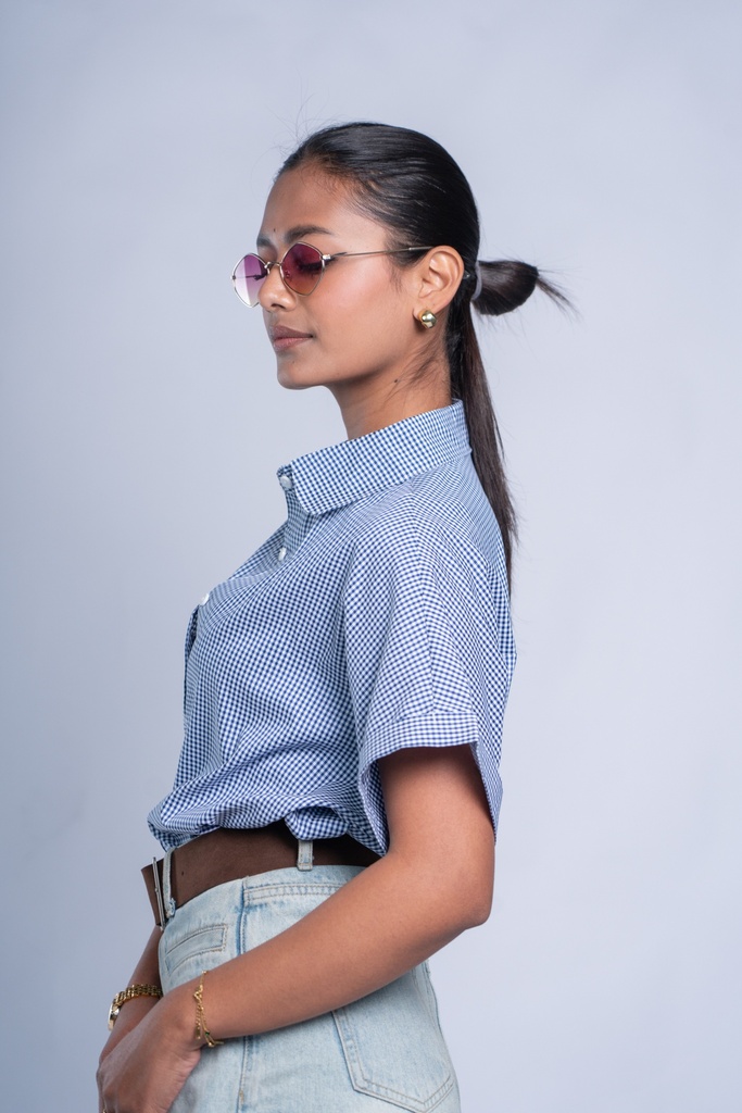 BASEMARK CHECKERED SHIRT FOR WOMEN Image