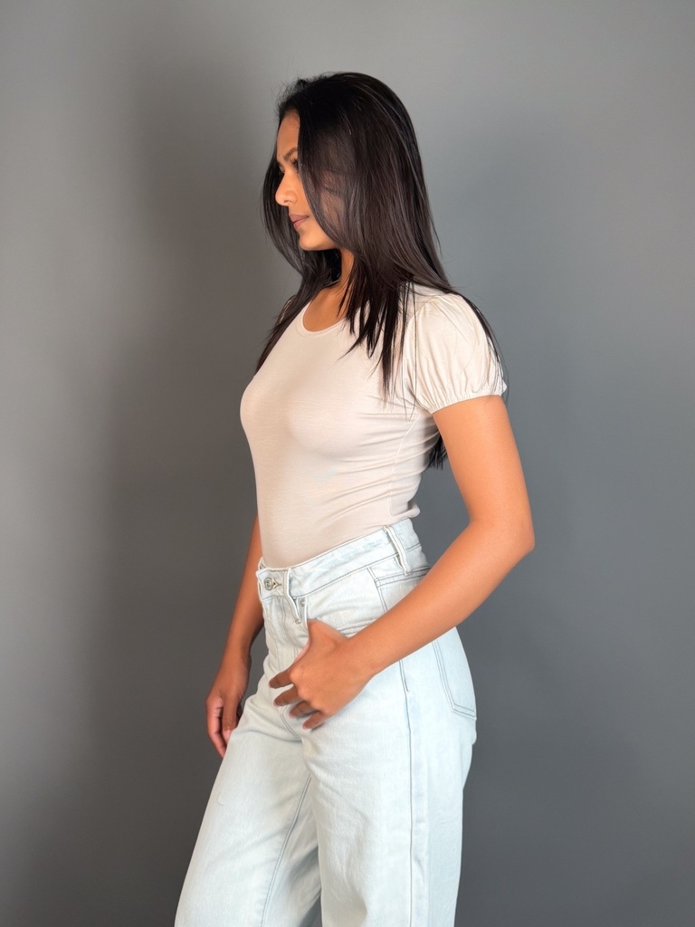 BASEMARK PUFF SLEEVE TOP FOR WOMEN Image