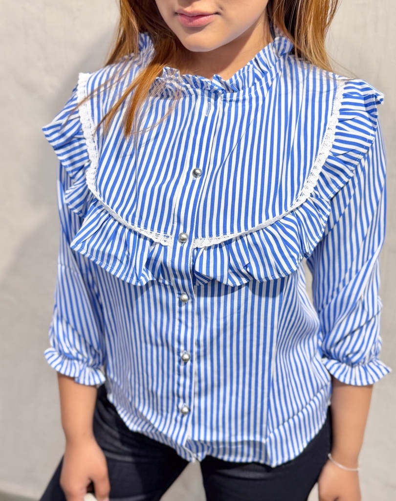 BASEMARK LACE YORK STRIPE TOPS FOR WOMEN Image