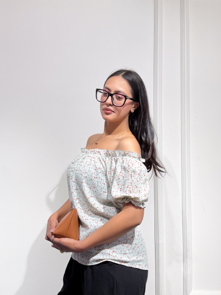 BASEMARK FLORAL FRILL TOP FOR WOMEN Image