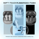 (New Launch) Ultima Atom Buds 2 | Powered by Ultima Supreme Sound | 120 Hrs Total Playtime | 50ms Latency | Bluetooth V5.4 | Ultima Link App Support | ANC upto 32 dB | Quad Mic | Low Latency Game Mode | Multi-Point Connectivity Image