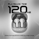 (New Launch) Ultima Atom Buds 2 | Powered by Ultima Supreme Sound | 120 Hrs Total Playtime | 50ms Latency | Bluetooth V5.4 | Ultima Link App Support | ANC upto 32 dB | Quad Mic | Low Latency Game Mode | Multi-Point Connectivity Image