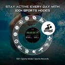 Ultima Navigator Premium Smartwatch | 1.43" TRU Amoled Spherical Display | In-Build GPS | Barometer | Altimeter | 24/7 Health Tracking | Fitbeing App Support Image