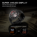 Ultima Navigator Premium Smartwatch | 1.43" TRU Amoled Spherical Display | In-Build GPS | Barometer | Altimeter | 24/7 Health Tracking | Fitbeing App Support Image