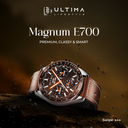 Ultima Magnum E700 Smartwatch | Auto Health Track | 36.33mm TRU Amoled Display | 1000 NITs Brightness | IP68 Water and Dust Resistant | Ultima Fit App Support | 100+ Sports Mode | SOS Alert Image