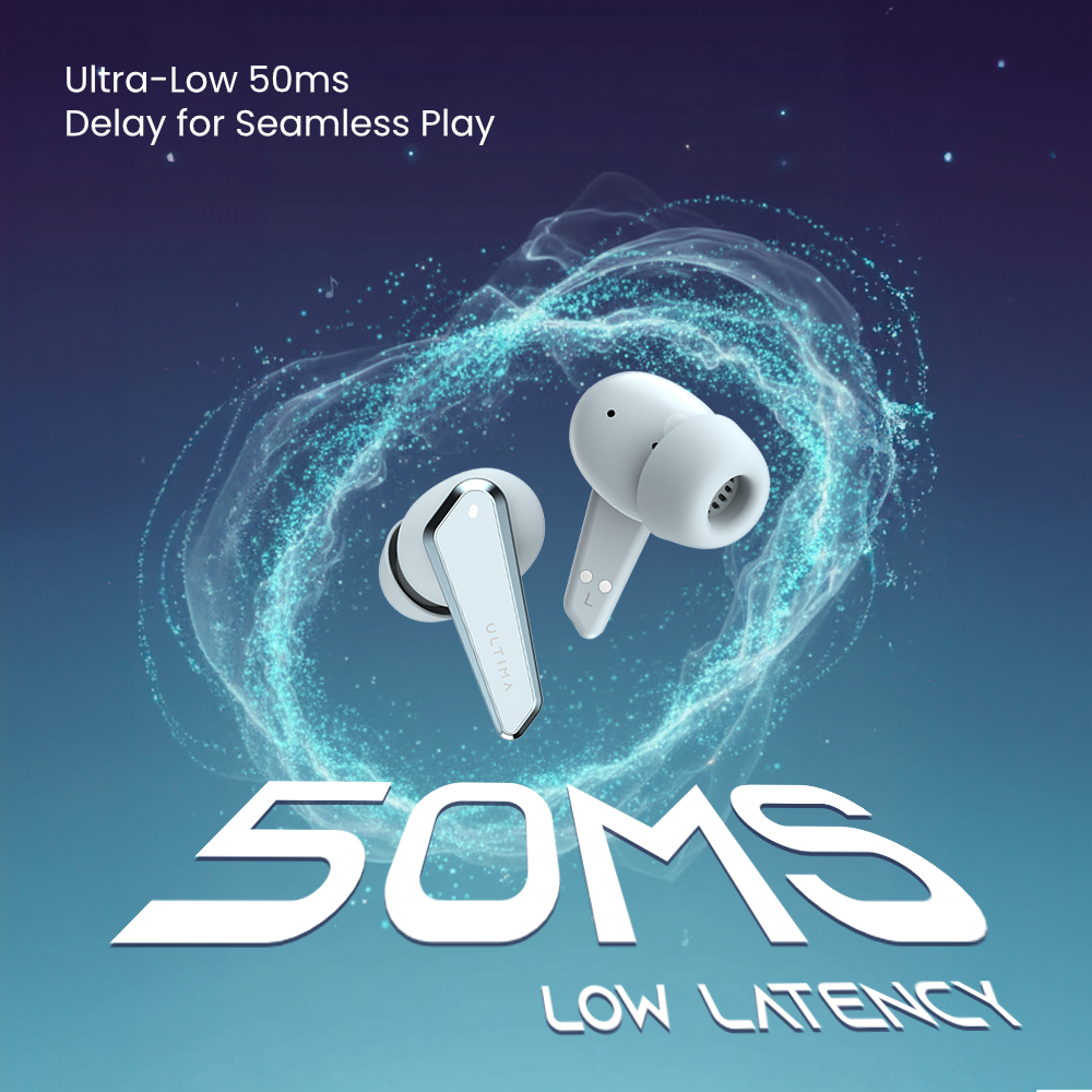 Ultima Boom X1 Pro | App Support | 40 Hrs Playtime | Quad Mic ENC | 10 Min Charge=120 Min Playtime | 50 Ms Low Latency Game Mode | 11mm Hi-Fi Drivers | Bluetooth 5.4 | IPX5 Water Resistance Image