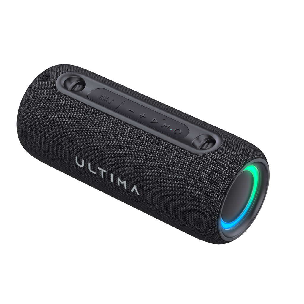 Ultima Soundbox S20 | Hi-Fi 30W Bluetooth Speaker with Ultima Supreme Sound | 7Hours Playtime | 70MM Driver Size | Surround Sound | Dynamic RGB LED Lights | TWS Mode | IPX5 Rated speaker Image