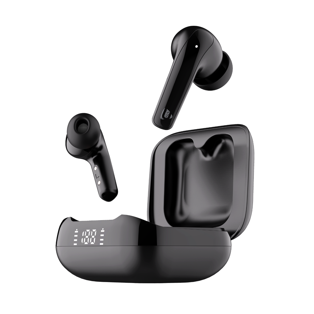 Ultima Boom 211 Earbuds with App Support | Supreme Sound | AI-ENC | LED Indicator | 45Hrs Playtime | 45ms Low Latency | Hi-Fi Driver with Bluetoth V5.4 earbuds wireless Image