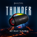 Ultima Thunder Speaker, 110Watt RMS Output, 220 Watt Peak Output, Ultima Supreme Sound, Bluetooth V5.3, Dual Equalizers, Support Multiple Link (Up to 100 speakers), Extra Bass Technology, Dynamic RGB LED Lights | Image