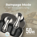 Ultima Atom 720 Earbuds with 2 EQ Modes | Ergonomic Fit | 50 Hours Playtime | 4 Mics with ENC | Dual Tone with UV Coated Finish | Rampage Mode (50 MS) | IPX4 Rated | 3C BOOST Charging Wireless Earbuds Image