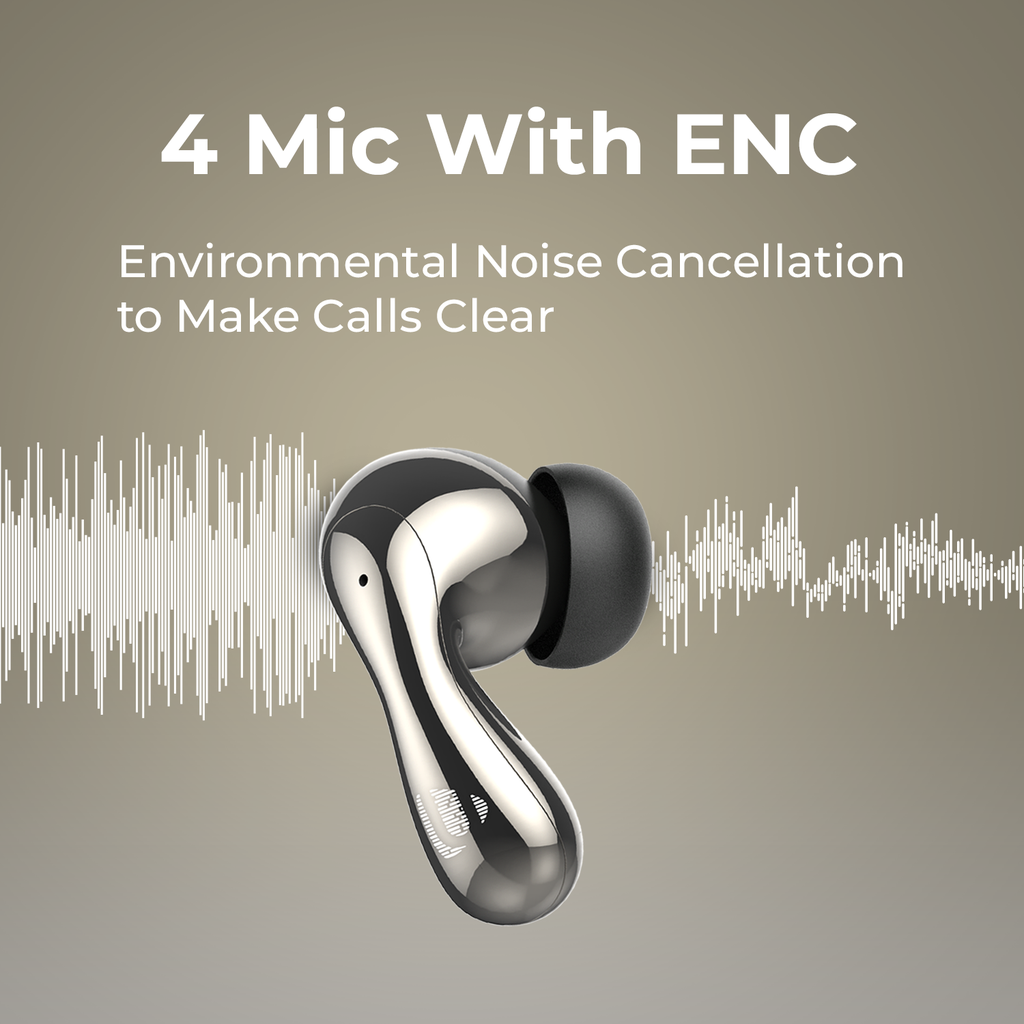 Ultima Atom 720 Earbuds with 2 EQ Modes | Ergonomic Fit | 50 Hours Playtime | 4 Mics with ENC | Dual Tone with UV Coated Finish | Rampage Mode (50 MS) | IPX4 Rated | 3C BOOST Charging Wireless Earbuds Image