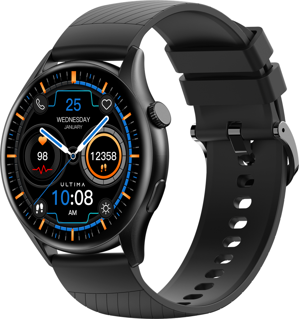 Ultima Watch Circle| 1.43" Amoled Display |BT Calling Smartwatch| IP68 Waterproof| Zinc Alloy Metal Frame Smart watch Image
