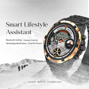 Ultima Magnum E500 Luxury Smartwatch: 1.43” TRU AMOLED Screen, Ultima Fit App, Stainless Steel & Free Leather Straps, Bluetooth Calling, Advanced Health Suite, 100+ Sports Modes, IP68 Rated Smart Watch Image