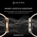 Ultima Watch Circle 2.0 Smartwatch: In-build ChatGPT, 3ATM Waterproof, 1.43 TRU AMOLED Display, 2.5D Curved Glass, 100+ Sports Modes, BT Calling, Super Slim with Premium Zinc Alloy Frame Smart Watch Image