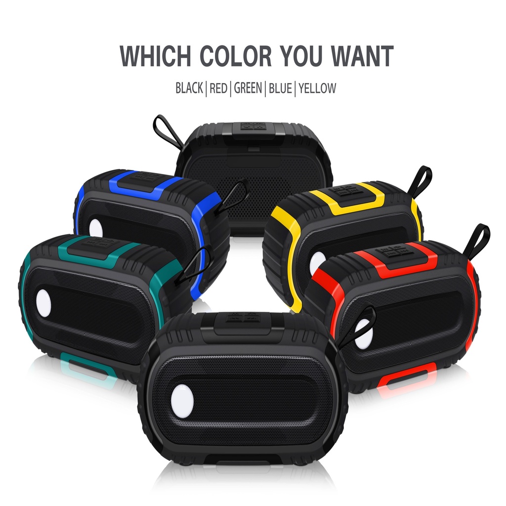 Ultima Sw1 10w Bluetooth 5.0 Portable Stereo Speaker with Tws, Aux in, Water Resistant, 1500mAh Battery Image