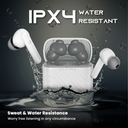 Ultima Atom 192 Pro | App Support |120H Playtime | Quad Mic ENC | Game Mode (Low Latency 60Ms) | 5 Mins Charge= 100 Min Playtime | Insta Wake'N Pair | Bluetooth 5.4 | Crystal Bionic Sound Image