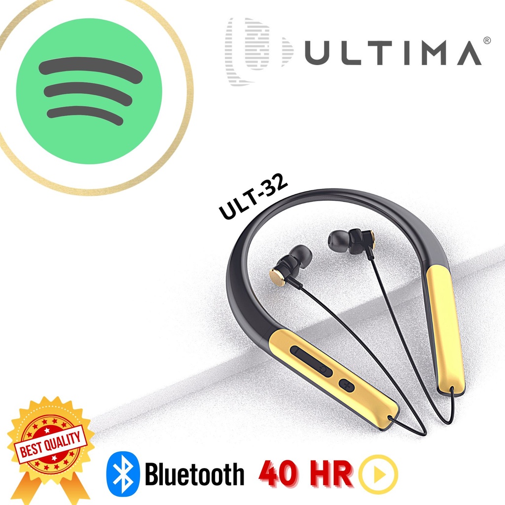 Ultima 40 Hours Play Back Wireless NeckBand with Microphone Image