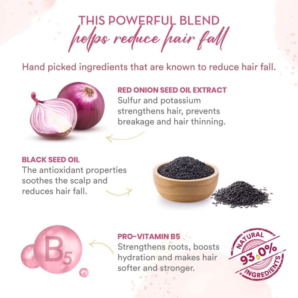 WOW Skin Science Onion and Black Seed Shampoo - 500ml Image