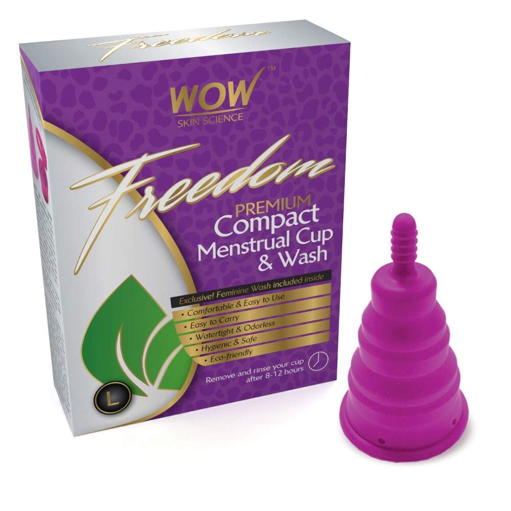 WOW Skin Science Freedom Reusable Menstrual Cup & Wash - Large (Post Childbirth) 60 ML Image