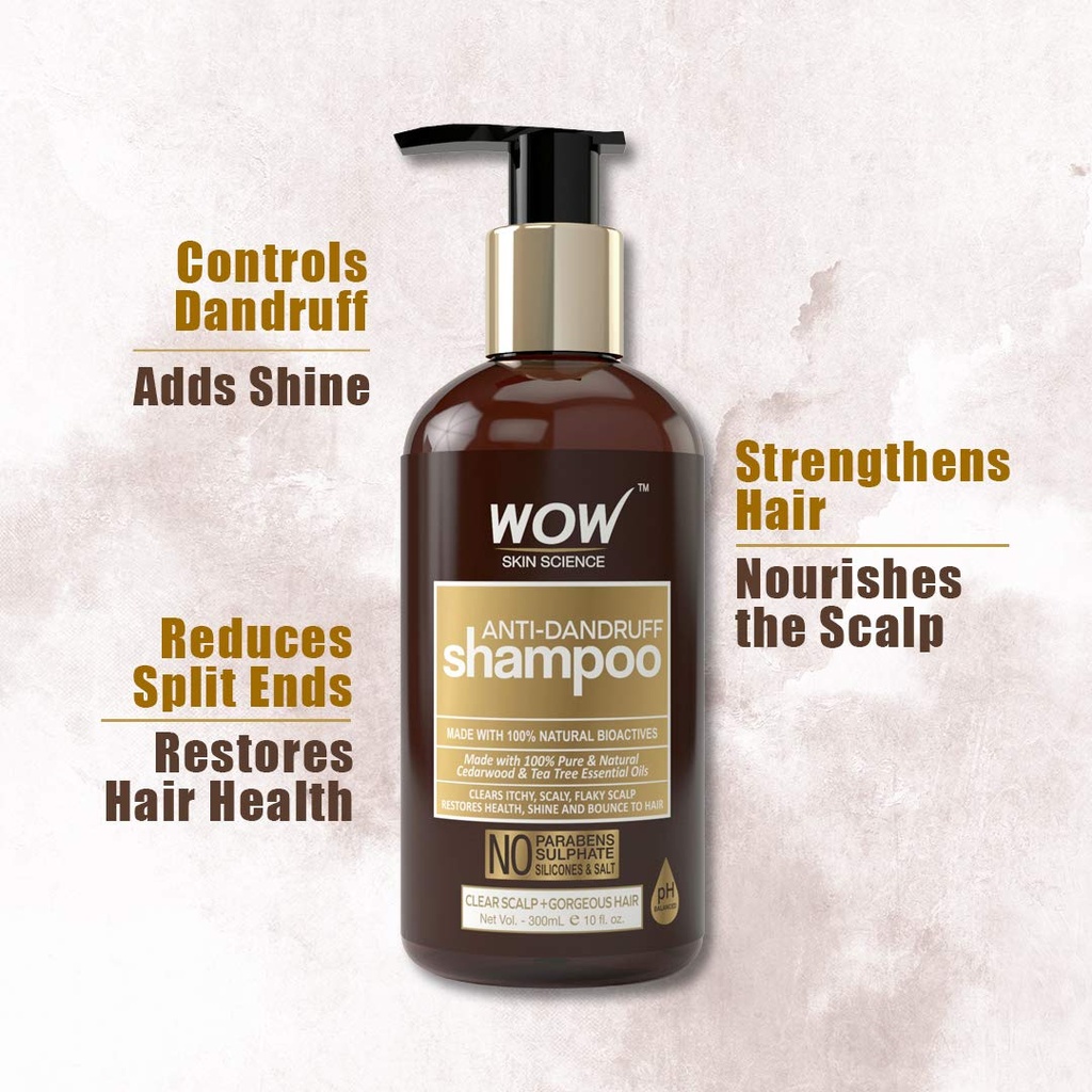 WOW Skin Science Anti Dandruff Shampoo 300ML Image