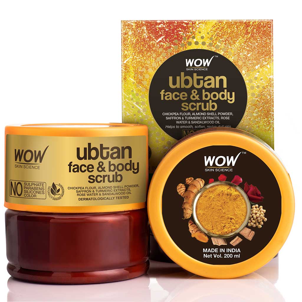 WOW Skin Science Ubtan Face and Body Scrub 200ml Image