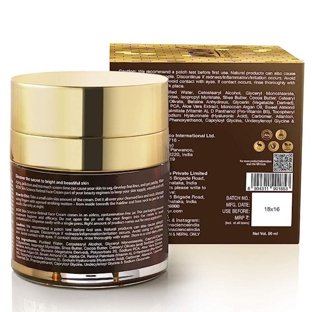 WOW Skin Science Retinol Face Cream - 50 ml Image