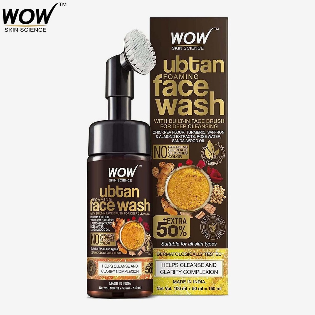 WOW Skin Science Ubtan Foaming Face Wash-150ml Image