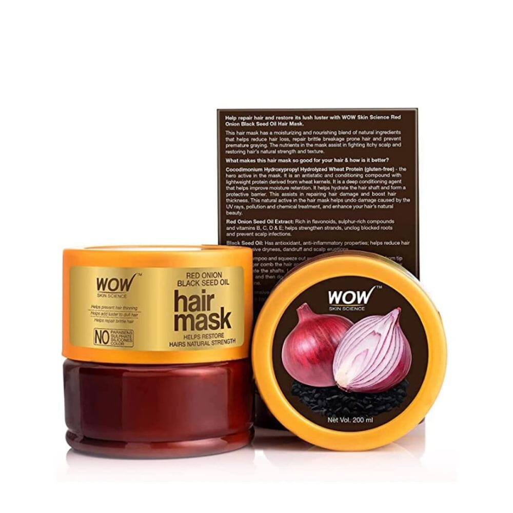 WOW Skin Science Red Onion Black Seed Oil Hair Mask - (200 ml) Image