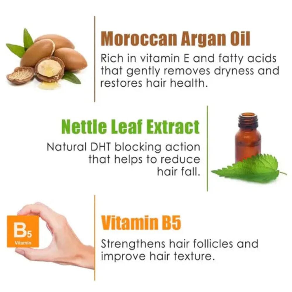 WOW Skin Science Moroccan Argan Oil Shampoo (with DHT Blocker) - (300 ml) Image