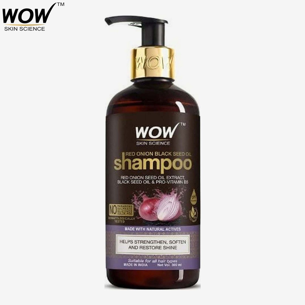 WOW Skin Science Red Onion Black Seed Oil Shampoo (300 ml) Image