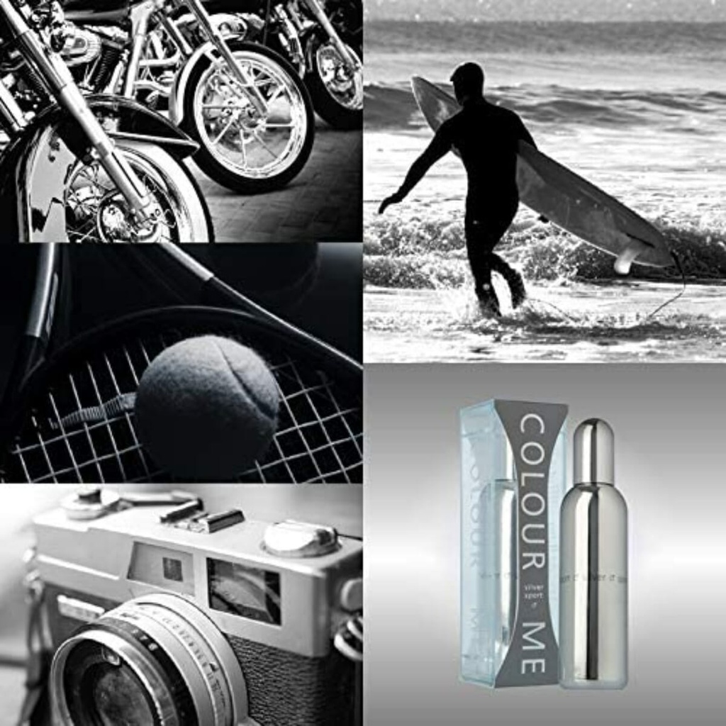 Colour Me Homme Silver Sport Edt 90Ml Image
