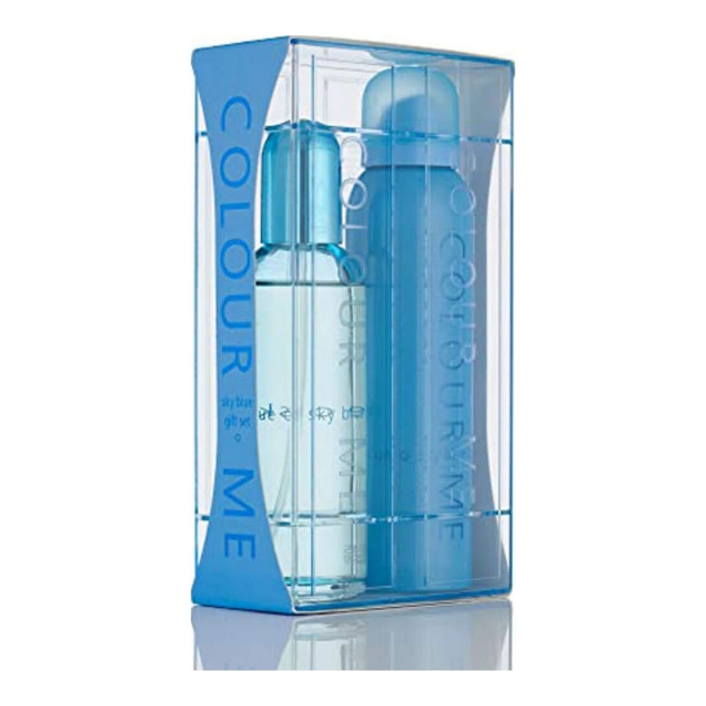 Colour Me Sky Blue Gift Set Edp 100Ml+ Deo 150Ml Image