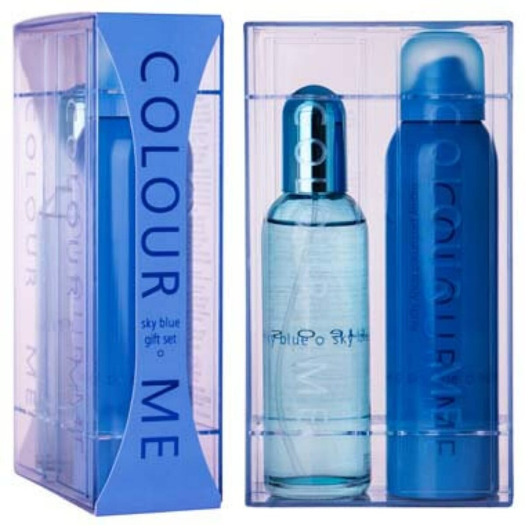 Colour Me Sky Blue Gift Set Edp 100Ml+ Deo 150Ml Image