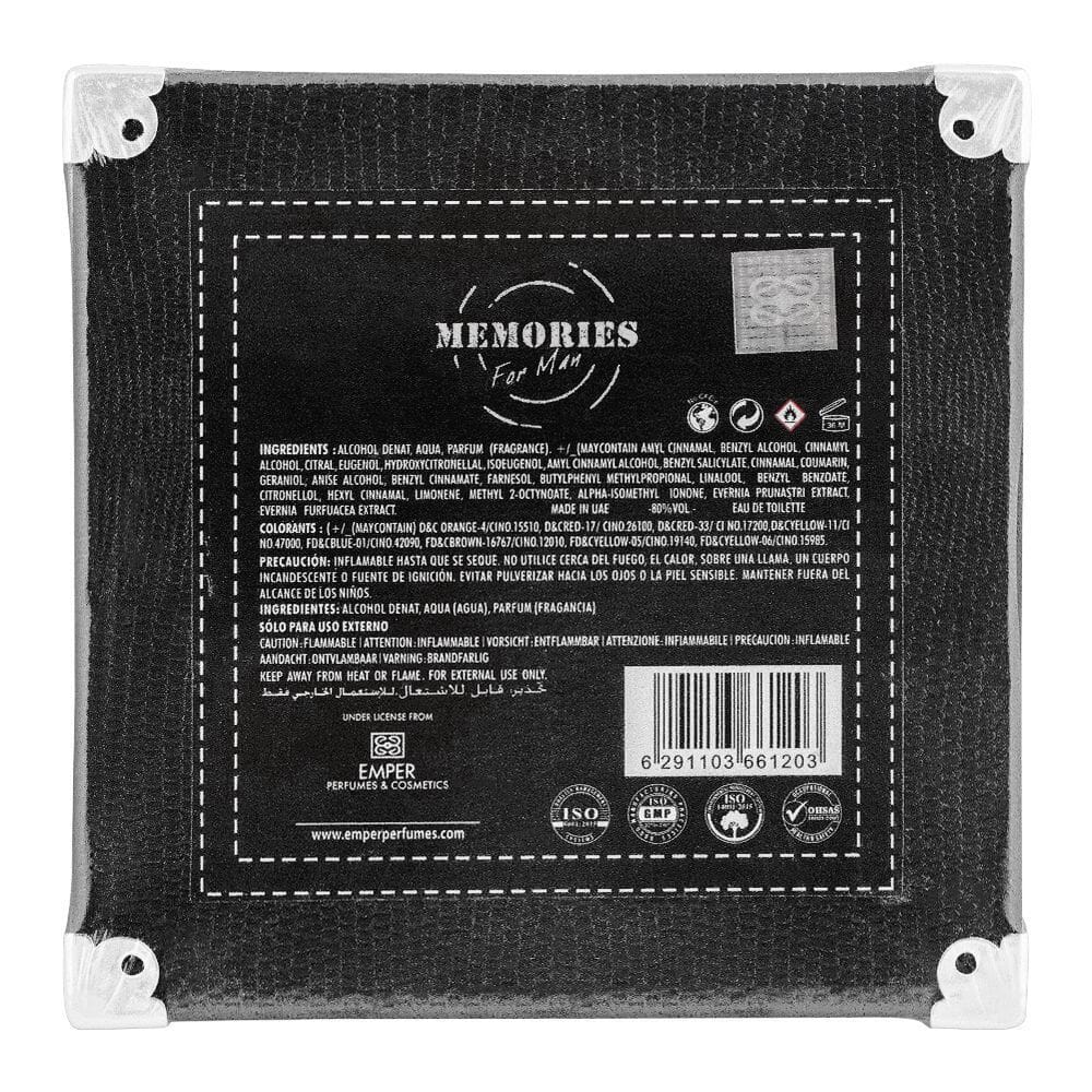 Emper Memories Homme Edt 100ML Image